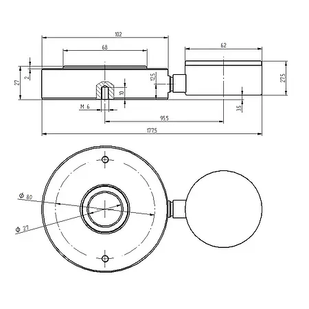 Hidrolik Kuvvet Ölçüm Cihazı Çizim