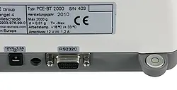 Kompakt Terazi PCE-BT 2000