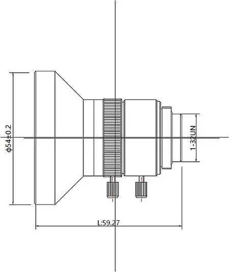Objektif Odak Uzaklığı 4 mm Çizim