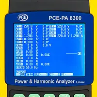Akım Pensi PCE-PA 8300 Ekranı