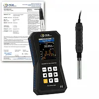 Gaussmetre PCE-MFM 3800-ICA ISO Kalibrasyon Sertifikası dahil 