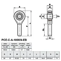 Mafsallı Başlık PCE-C-A-100KN-EB
