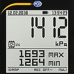Manometre PCE-PDA 1000L Ekranı