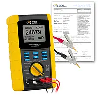 Ohmmetre PCE-MO 2005-ICA ISO Kalibrasyon Sertifikası dahil 