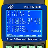 Pens Ampermetre PCE-PA 8300 Ekranı