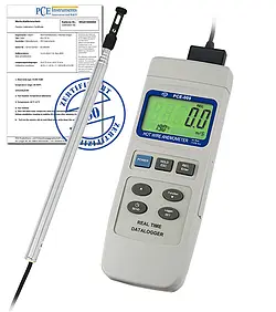 Air Flow Meter incl. ISO Calibration Certificate PCE-009-ICA