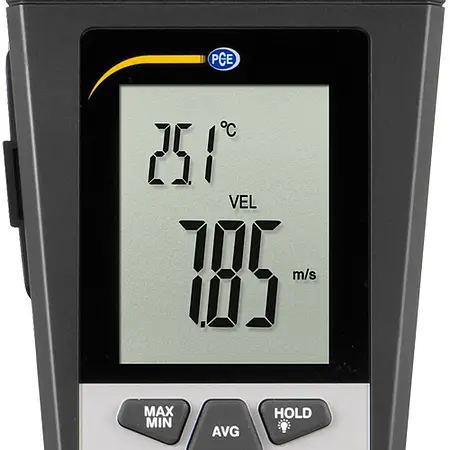 Air Flow Meter PCE-VA 11 display