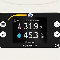 Air Quality Meter PCE-THT 10 display