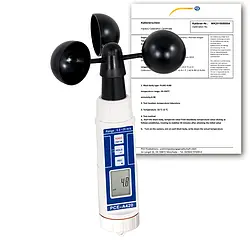 Air Velocity Meter PCE-A420-ICA incl. ISO Calibration Certificate