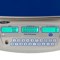 Display of Checkweighing Scale PCE-PCS 30-ICA Incl. ISO Calibration Certificate