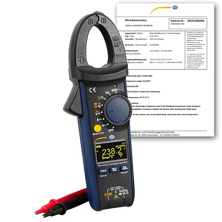 Clamp Meter PCE-OCM 10-ICA incl. ISO Calibration Certificate