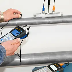Clamp-on Ultrasonic Flow Meter PCE-TDS 100HMHS application