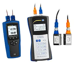 Clamp-on Ultrasonic Flow Meter PCE-TDS 100HS+ incl. Thermometer