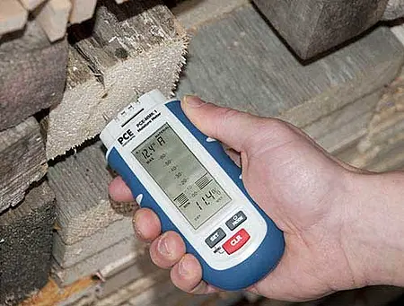 Concrete Moisture Meter in use