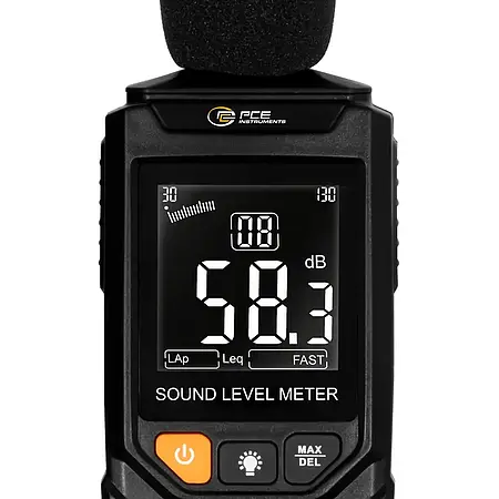 Condition Monitoring Sound Level Meter display