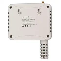Data Logger for Temperature and Humidity PCE-THT 10 rear side