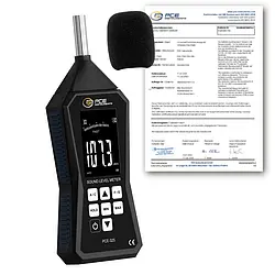 Decibel Meter PCE-325-ICA incl. ISO-calibration certificate