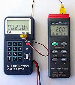 Digital multimeter PCE-123 temperature