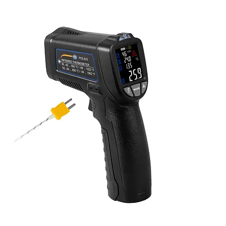 Digital Thermometer PCE-675-ICA Incl. ISO Calibration Certificate