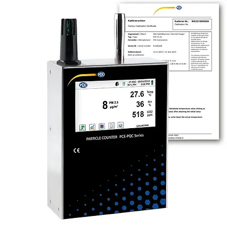 Dust Monitor PCE-PQC 34US Incl. Calibration Certificate
