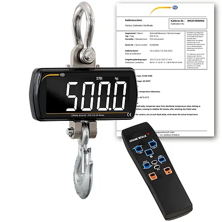 Force Gage PCE-CS 500LD-ICA incl. ISO Calibration Certificate