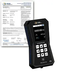 Handheld Tachometer PCE-LES 103-ICA incl. ISO-Calibration Certificate