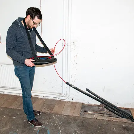 HVACR Tester PCE-VE 390N in construction work