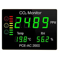 Hygrometer PCE-AC 2000 front