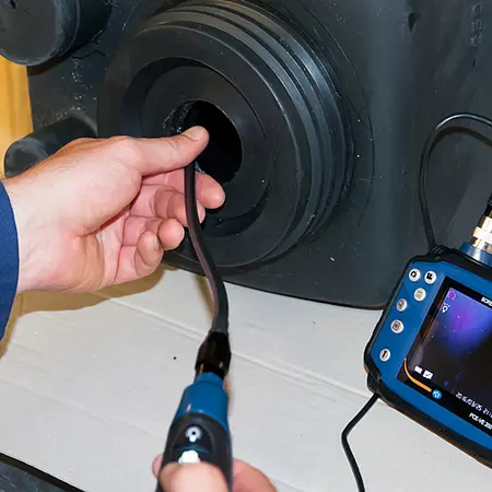 Industrial Borescope PCE-VE 200UV application