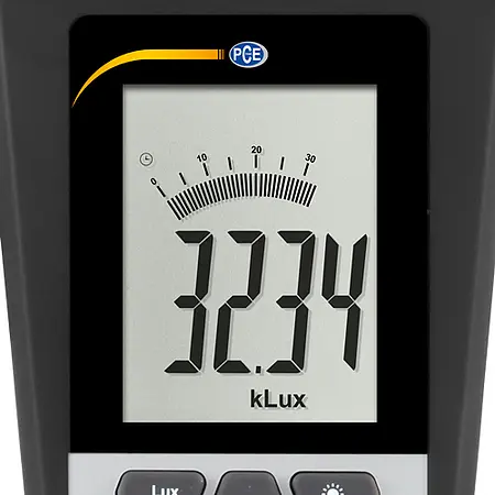 Light Meter PCE-172-ICA incl. ISO Calibration Certificate - front display