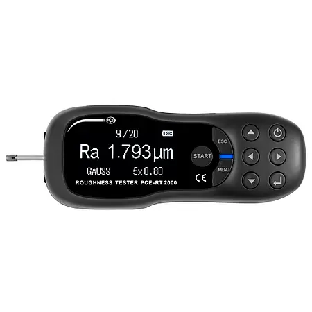 Material Surface Roughness Tester PCE-RT 2000 display