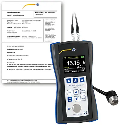 Material Tester PCE-TG 300-NO2-ICA incl. ISO calibration certificate