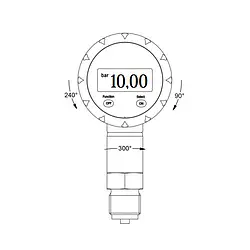 Panel Meter technical drawing