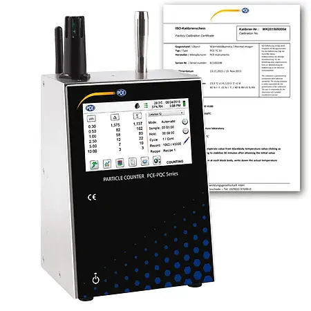 Particle Counter PCE-PQC 21US Incl. Calibration Certificate