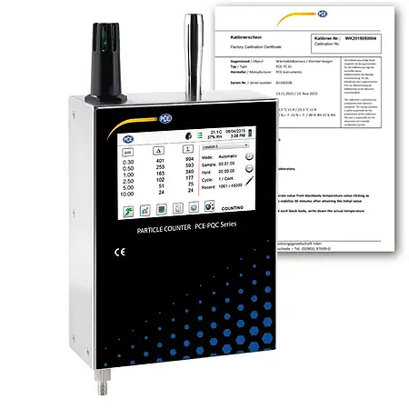 Particle Counter PCE-PQC 32US Incl. Calibration Certificate