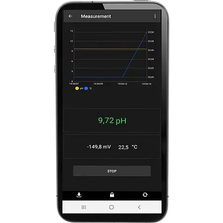 pH Meter PCE-PHB 10 Especially for Outdoor Use app