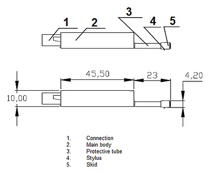 Spare Sensor PCE-RP-100 diagram