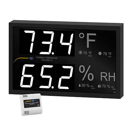 Temperature Meter PCE-EMD 10-ICA Incl. ISO Calibration Certificate