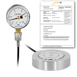 Tension Dynamometer PCE-HFG 10K-E100-ICA Incl. ISO Calibration Certificate