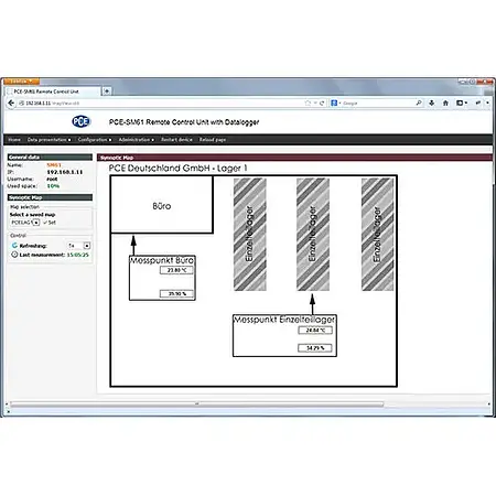 Thermo Hygrometer PCE-WMS 1 graphical warehouse representation