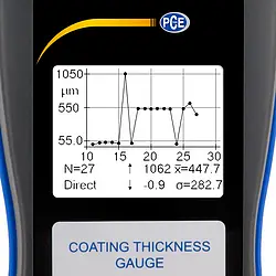 Coating Thickness Gauge PCE-CT 100 Chart
