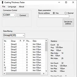 Thickness Meter software