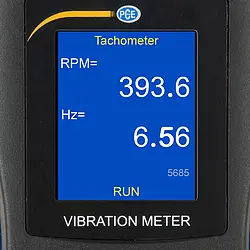 Vibration Analyzer PCE-VM 22 display