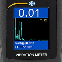 Accelerometer PCE-VM 22 display