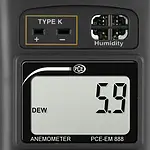 Climate Meter PCE-EM 888 display