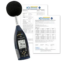 Class 2 Data-Logging Decibel Meter PCE-428 calibration certificates