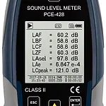Class 2 Data Logging Noise Dose Meter PCE-428 display 1