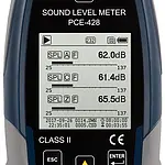 Class 2 Data Logging Noise Dose Meter PCE-428 display 2