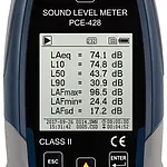 Class 2 Data Logging Noise Dose Meter PCE-428 display 3