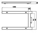 Industrial Pallet Scale PCE-EP 1500 diagram